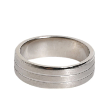 Dolce & Gabbana Silver Tone Brass Clear Crystal DG Logo Ring