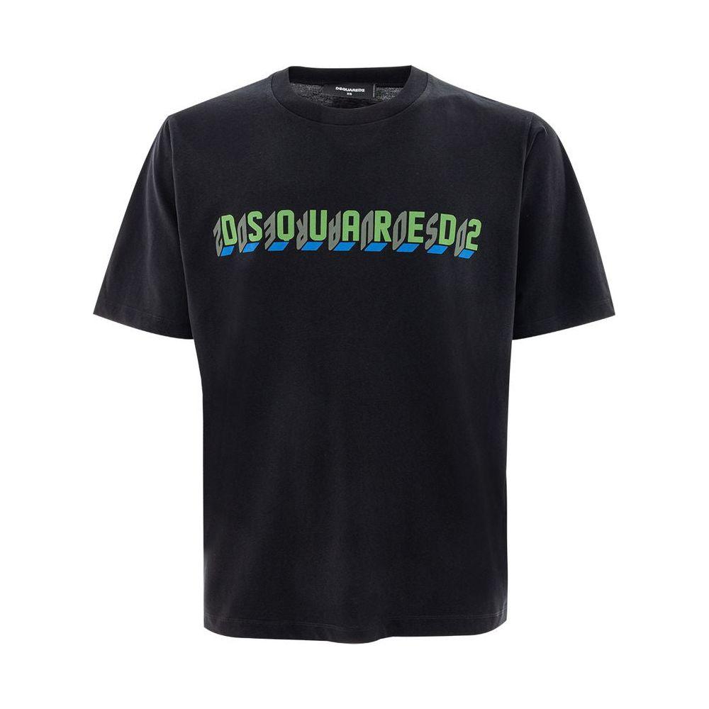 Dsquared² Black Cotton T-Shirt 1728,67397976224,Black,Clothing,Dsquared²,Men,New with tags,T-Shirts - Clothing,T-Shirts - Men - Clothing,T-Shirts - T-Shirts - Clothing,XS
