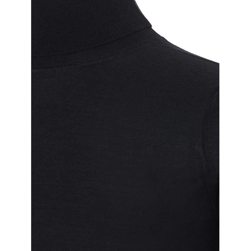 Colombo Black Cashmere Turtleneck