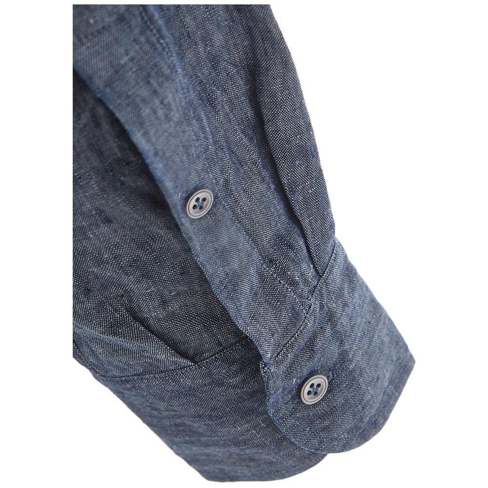Lardini Blue Denim Shirt
