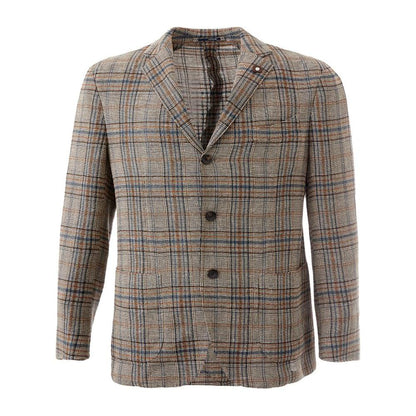 Lardini Multicolor Linen Blazer
