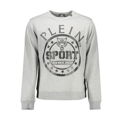 Plein Sport Grigio Cotton Men Sweatshirt Plein Sport