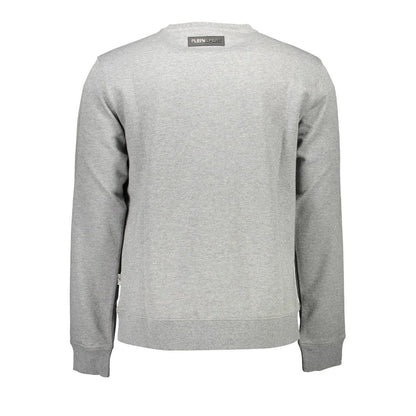 Plein Sport Grigio Cotton Men Sweatshirt Plein Sport