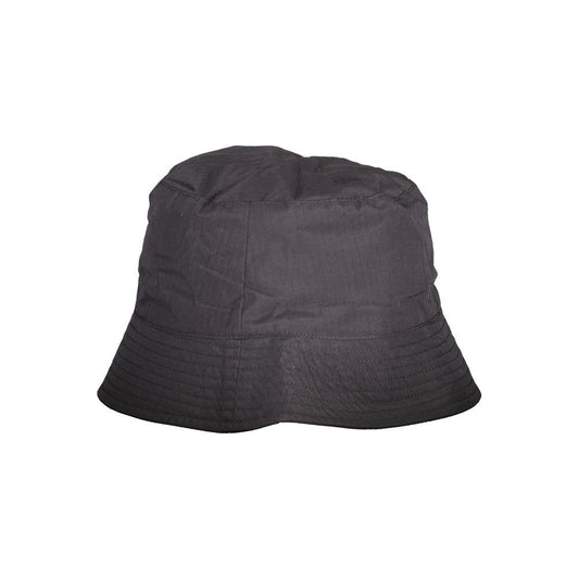 K-WAY black polyester fisherman hat with marmot interior and logo application for style and comfort.