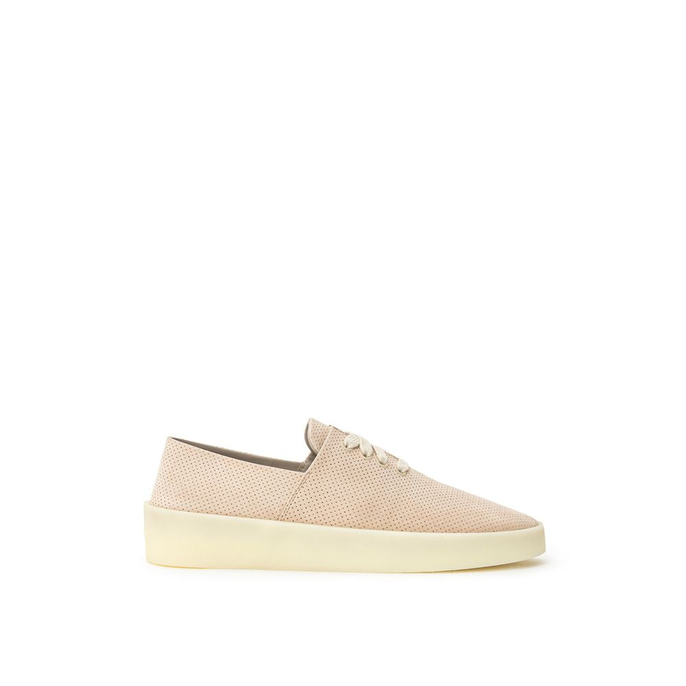 Fear Of God Beige Leather Low Top Sneakers Fear Of God