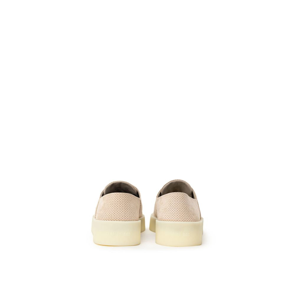 Fear Of God Beige Leather Low Top Sneakers Fear Of God