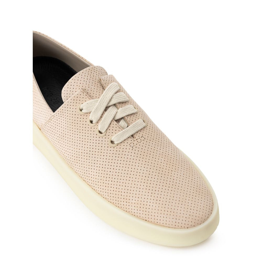 Fear Of God Beige Leather Low Top Sneakers Fear Of God