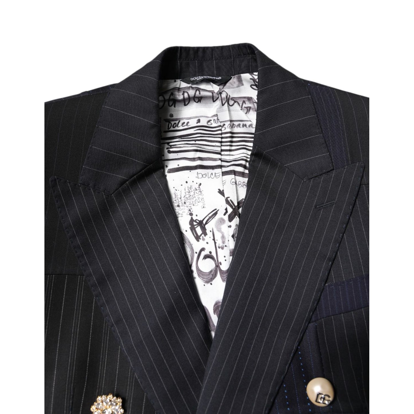 Dolce & Gabbana Multicolor Patchwork Jacket Coat Suit Blazer