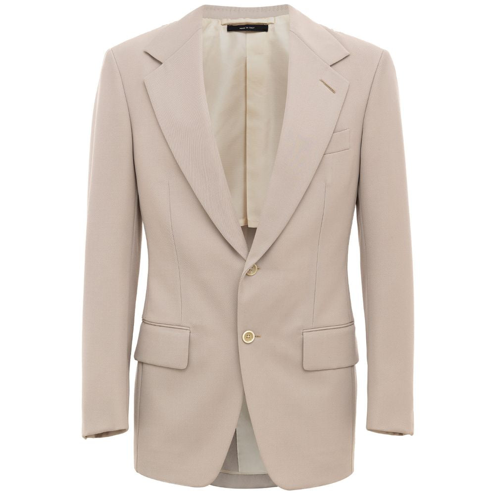 Tom Ford Beige Wool Blazer