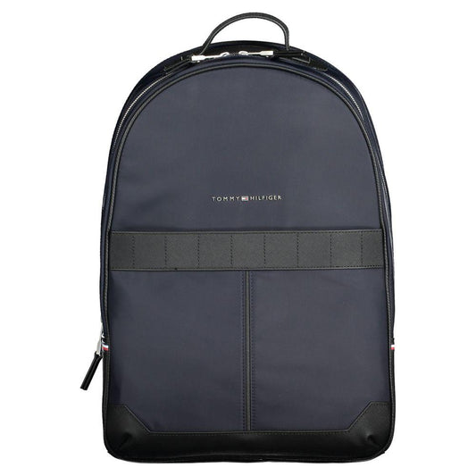 Tommy Hilfiger Blue Polyester Men Backpack Tommy Hilfiger Dark Slate Gray