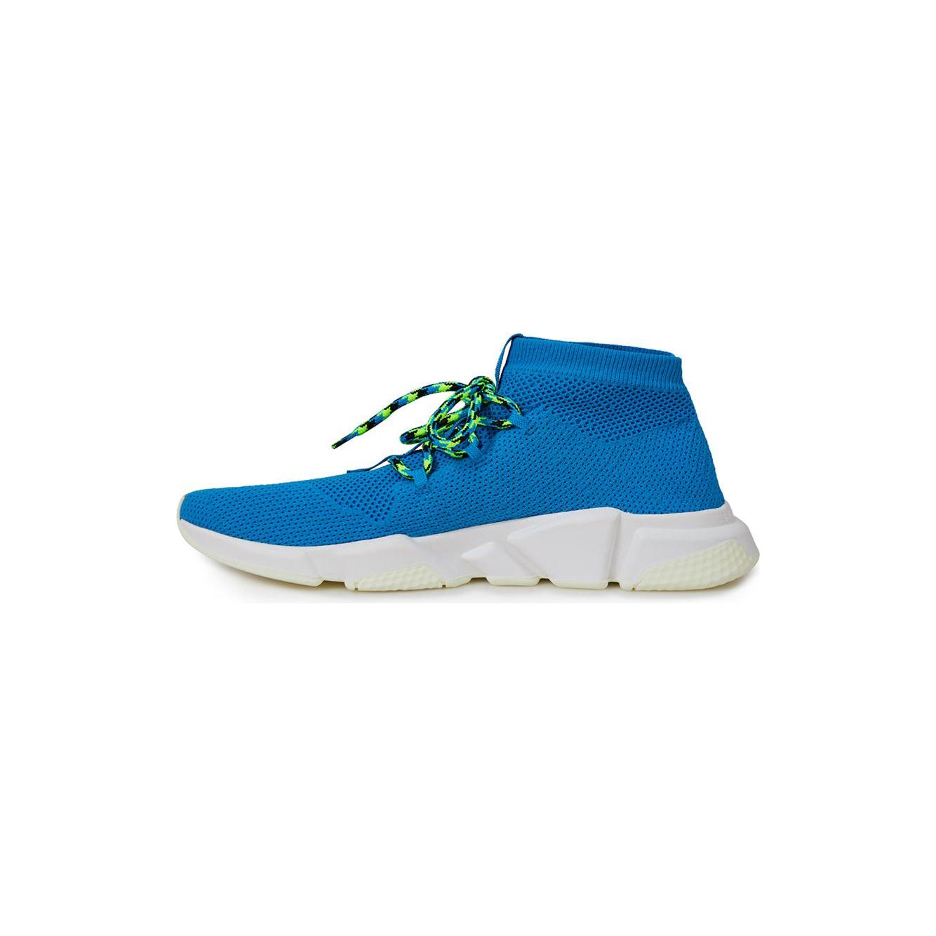 Balenciaga Blue Cotton Athletic Sneakers Balenciaga