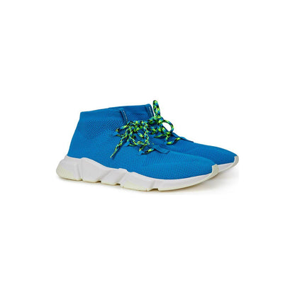 Balenciaga Blue Cotton Athletic Sneakers Balenciaga