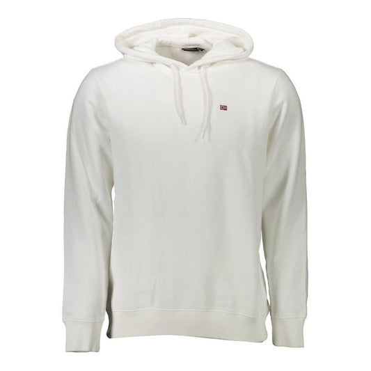 Napapijri White Cotton Men's Sweatshirt Napapijri