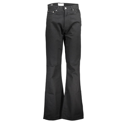 Calvin Klein Black Cotton Bootcut Jeans Calvin Klein