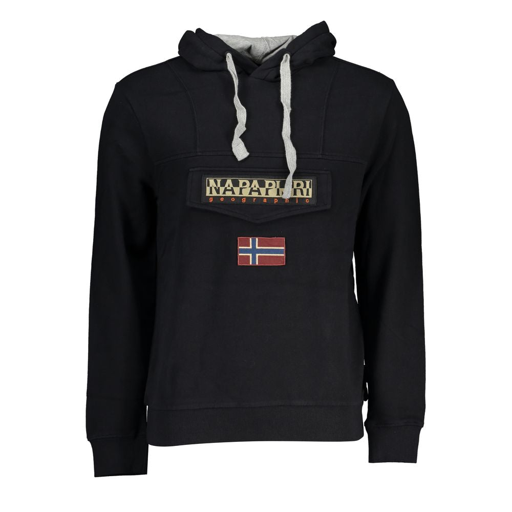 Napapijri Black Cotton Sweatshirt Napapijri