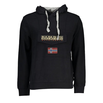 Napapijri Black Cotton Sweatshirt Napapijri