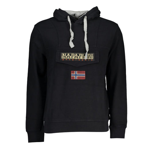 Napapijri Black Cotton Sweatshirt Napapijri