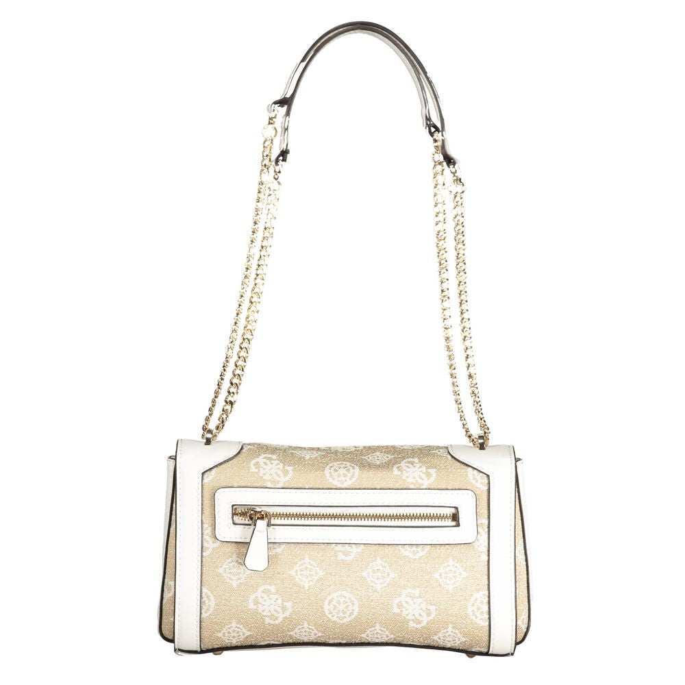 Front view with bag zipped and handles upright.