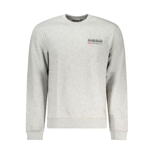 Napapijri Gray Cotton Sweatshirt Napapijri