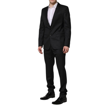 Dolce & Gabbana Dark Gray MARTINI 2 Pc Single Breasted Suit Dolce & Gabbana
