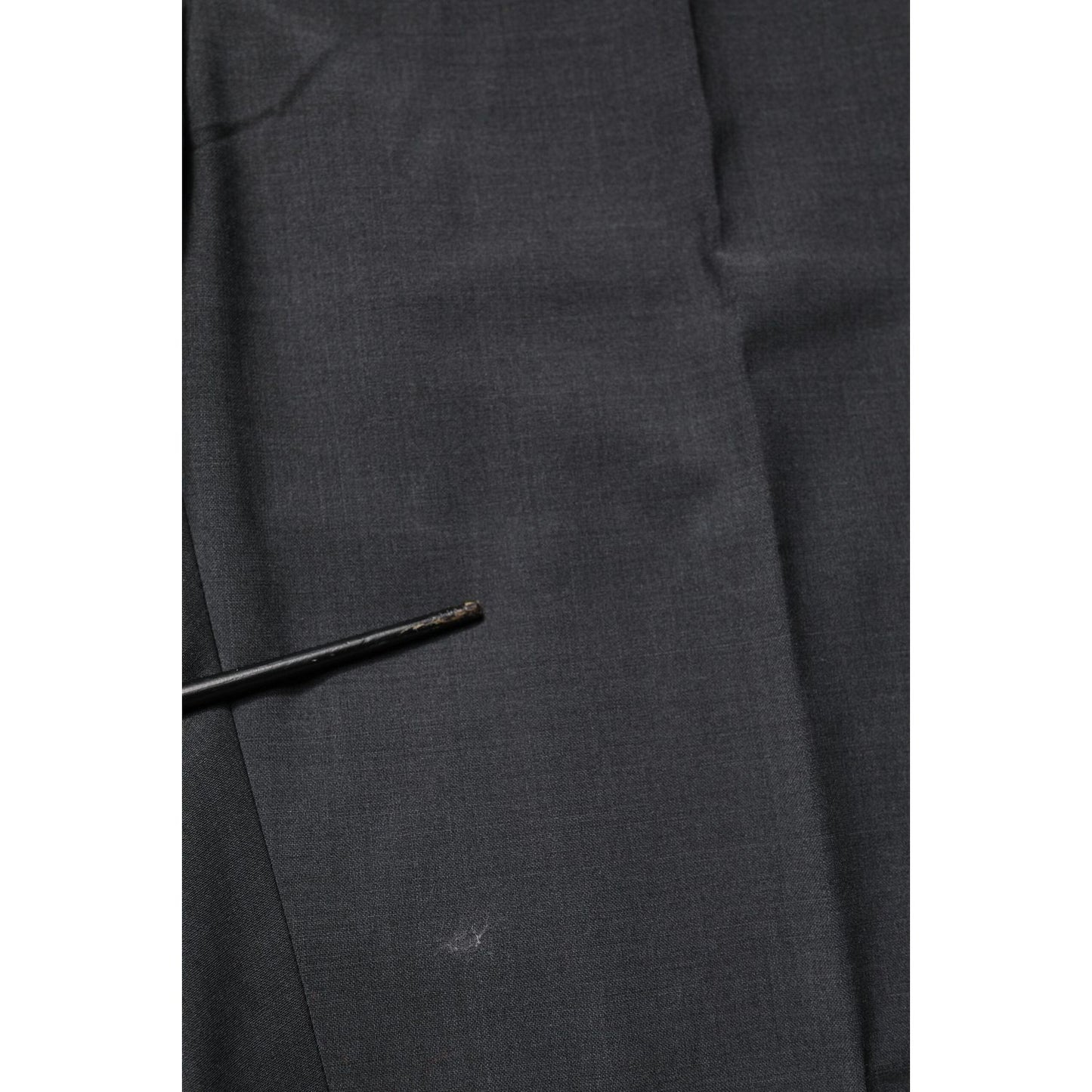 Dolce & Gabbana Black Wool Dress Slim Formal Pants PAN76480-48