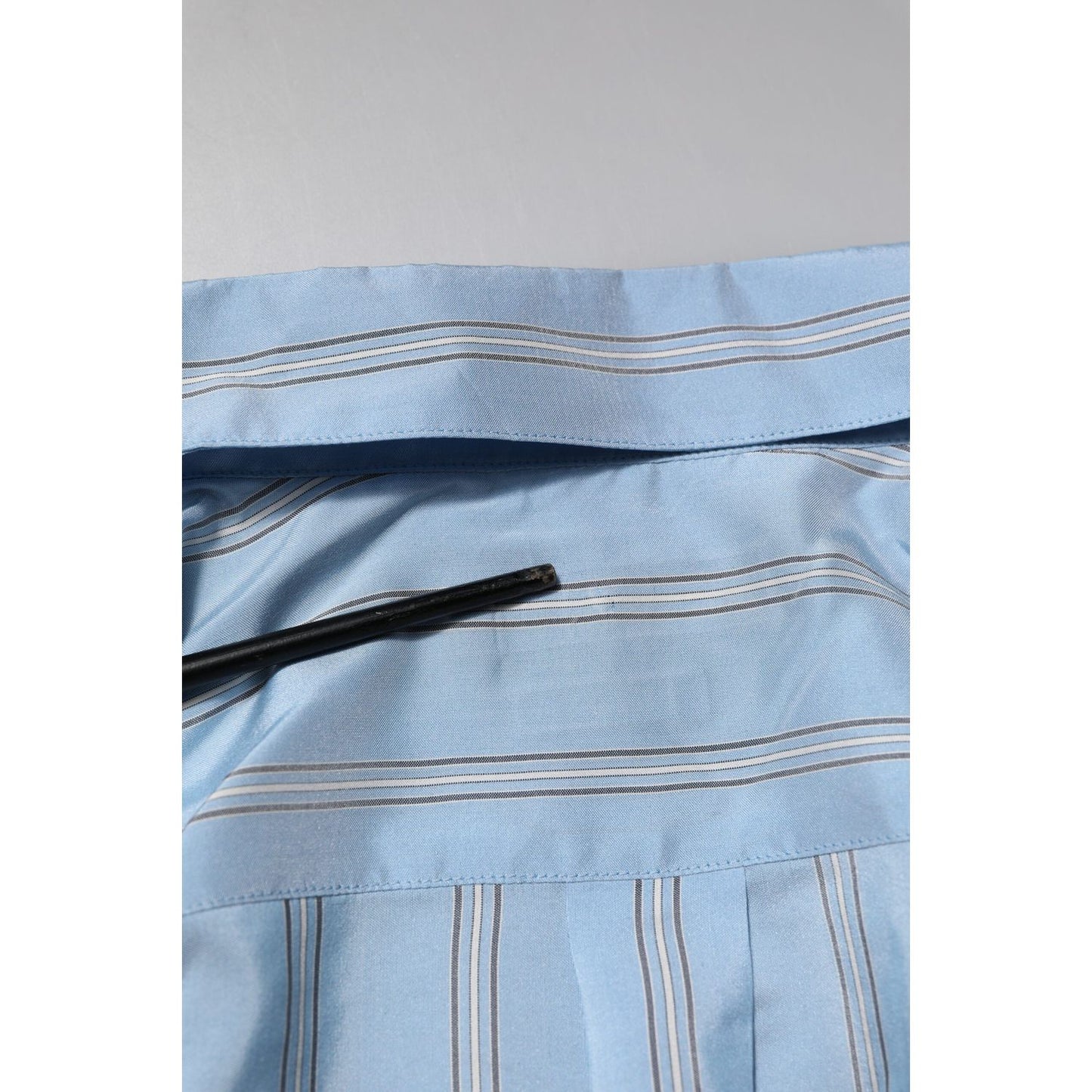 Dolce & Gabbana Light Blue MARTINI Striped Formal Dress Shirt TSH90658-38