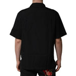 Dolce & Gabbana Black Cotton Short Sleeve Buttoned Casual Shirt TSH90706-41