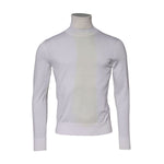 Dolce & Gabbana White Wool Turtleneck Men Sweatshirt Sweater TSH90565-48