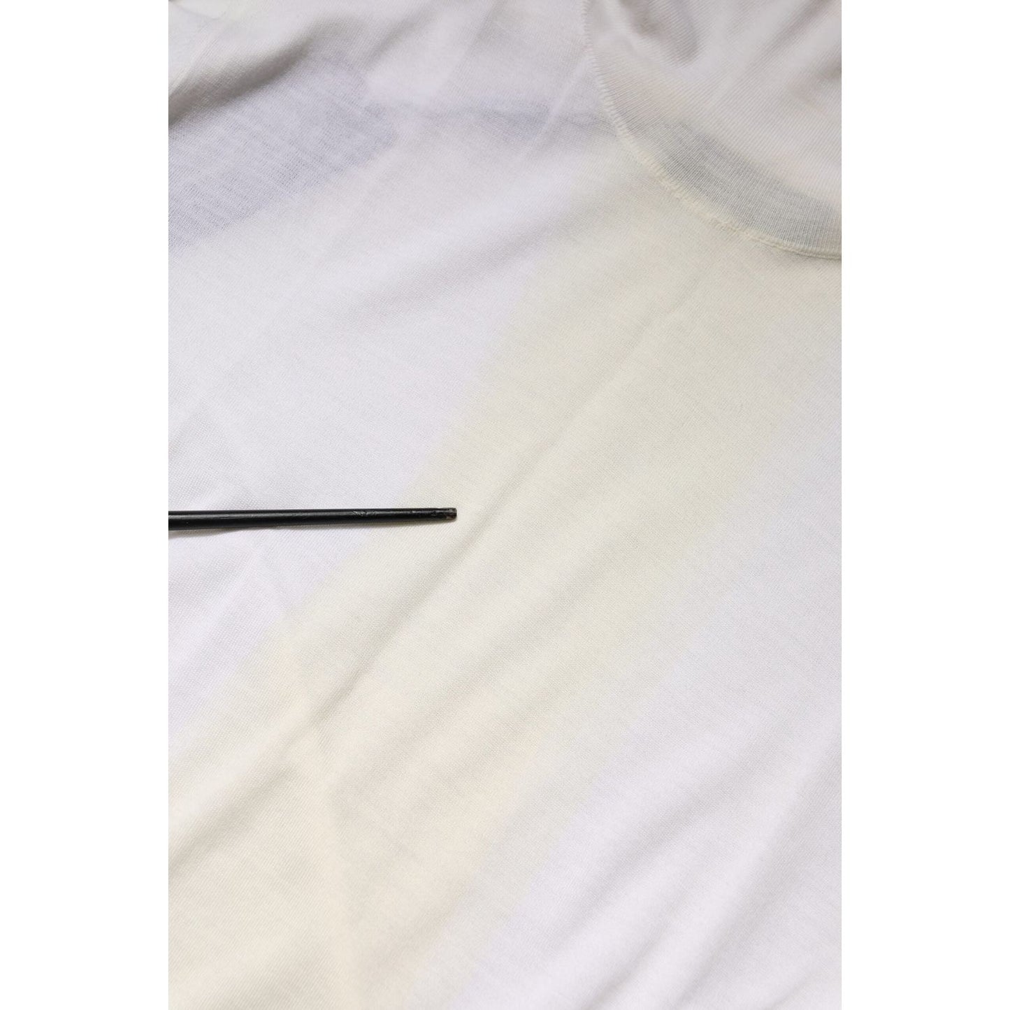Dolce & Gabbana White Wool Turtleneck Men Sweatshirt Sweater TSH90565-48