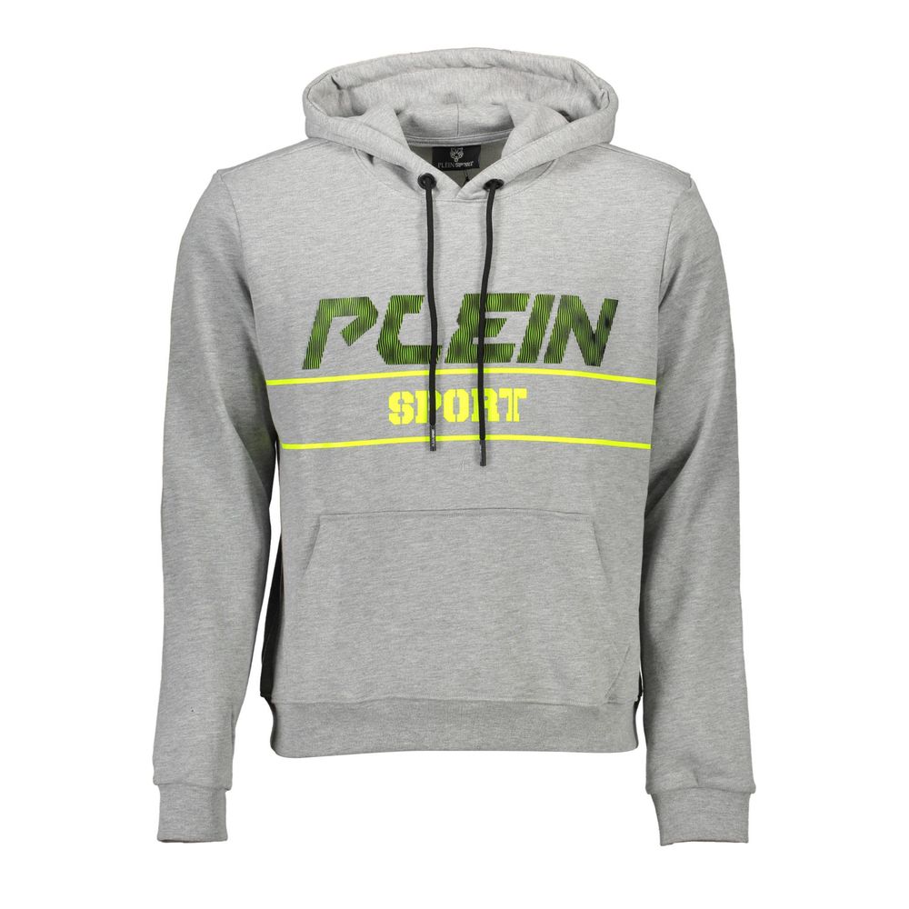 Plein Sport Grigio Cotton Men Sweatshirt Plein Sport