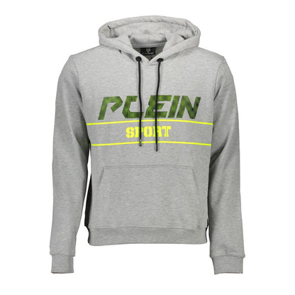 Plein Sport Grigio Cotton Men Sweatshirt Plein Sport