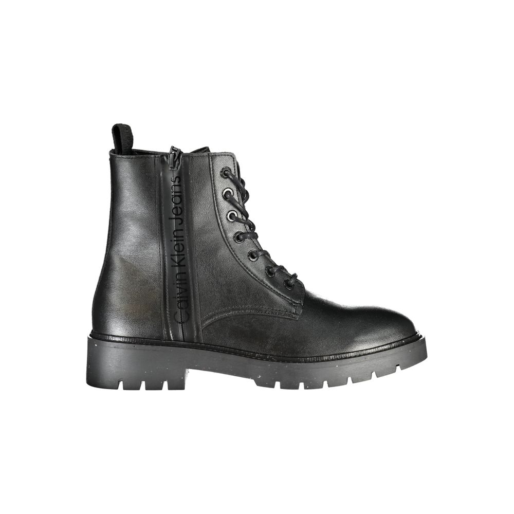 Calvin Klein Black Polyester Men Boot
