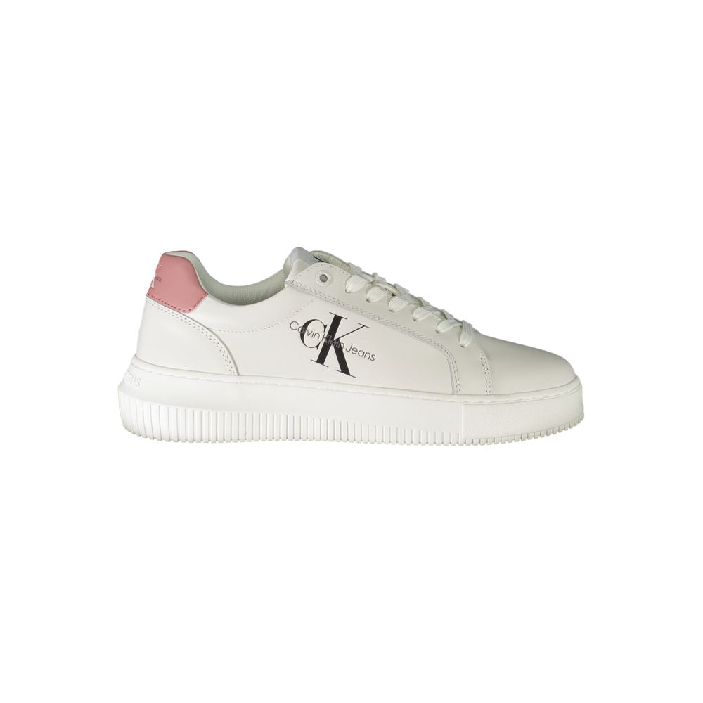 Calvin Klein White Leather Women Sneaker