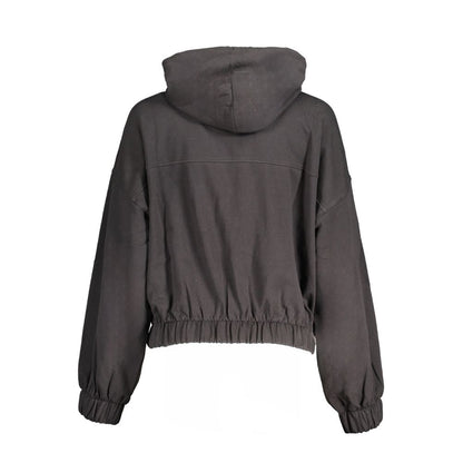 Tommy Hilfiger Black Cotton Women Sweatshirt