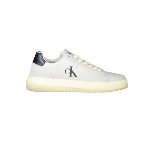 Calvin Klein White Polyurethane Men's Sneaker