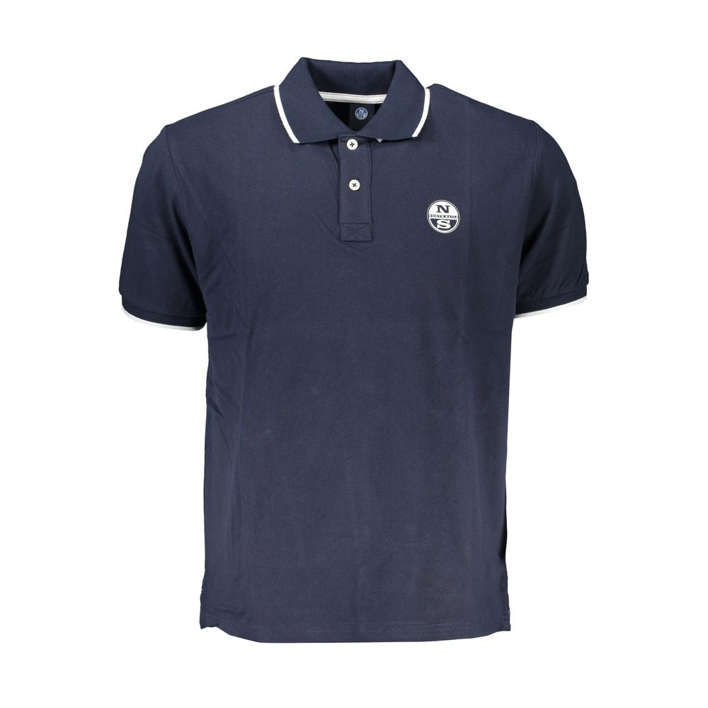 North Sails Blu Cotton Men Polo