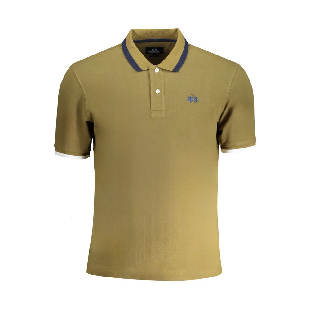 La Martina Verde Cotton Men's Polo Shirt