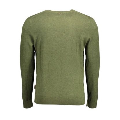 Napapijri Verde Cotton Men Sweater Napapijri