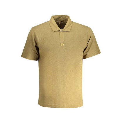 La Martina Arancione Cotton Men Polo