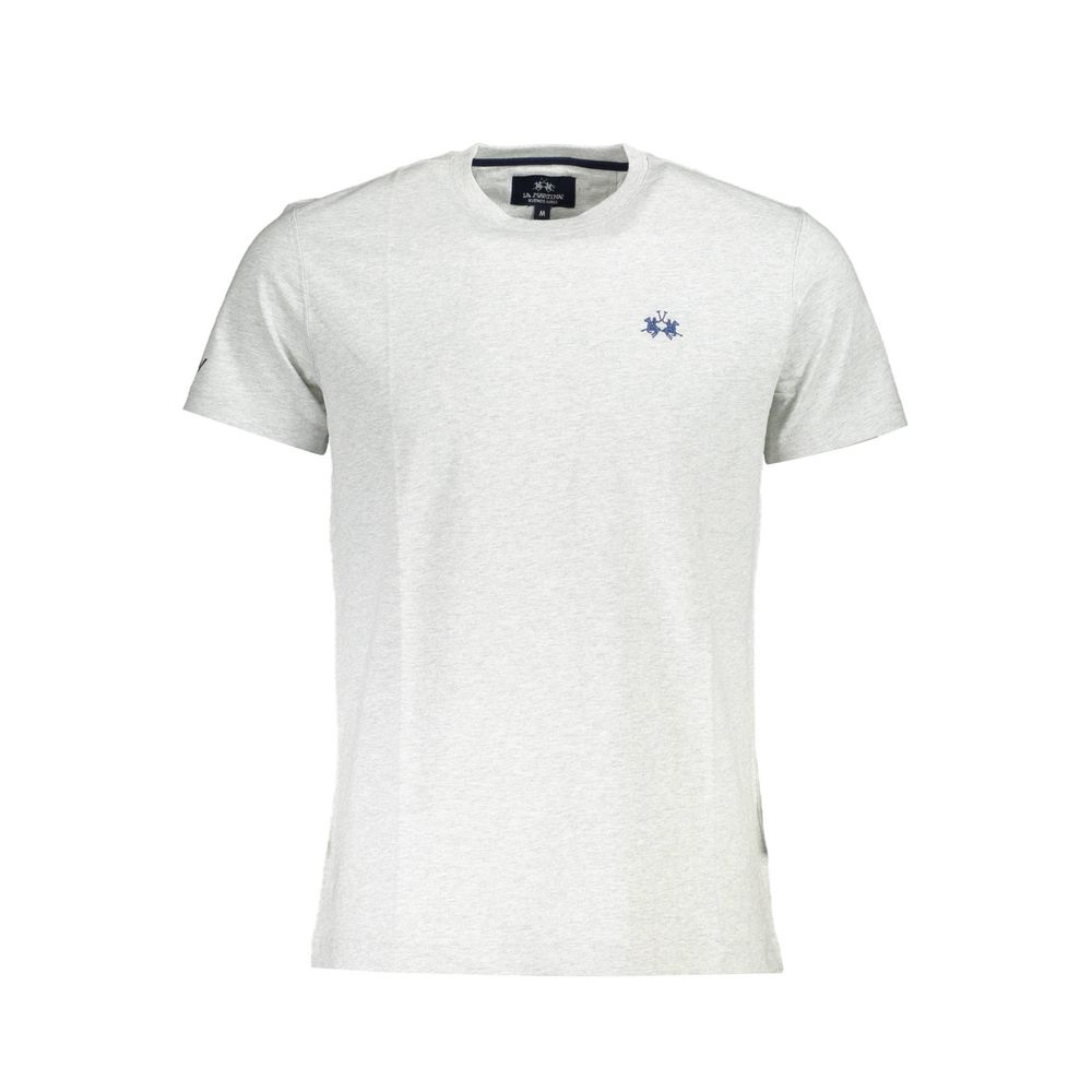 La Martina Grigio Cotton Men T-Shirt