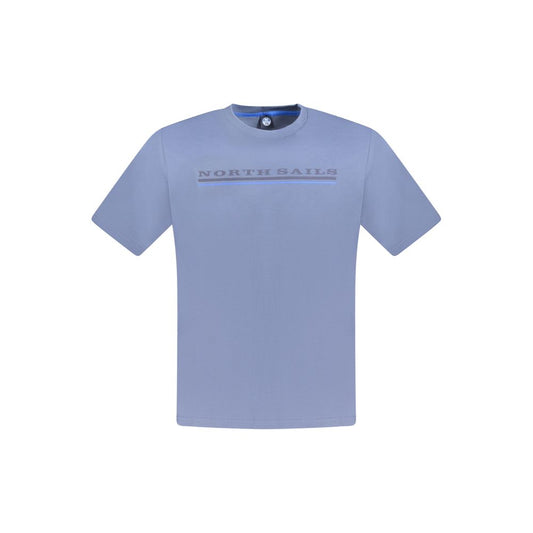 North Sails Blu Cotton Men T-Shirt