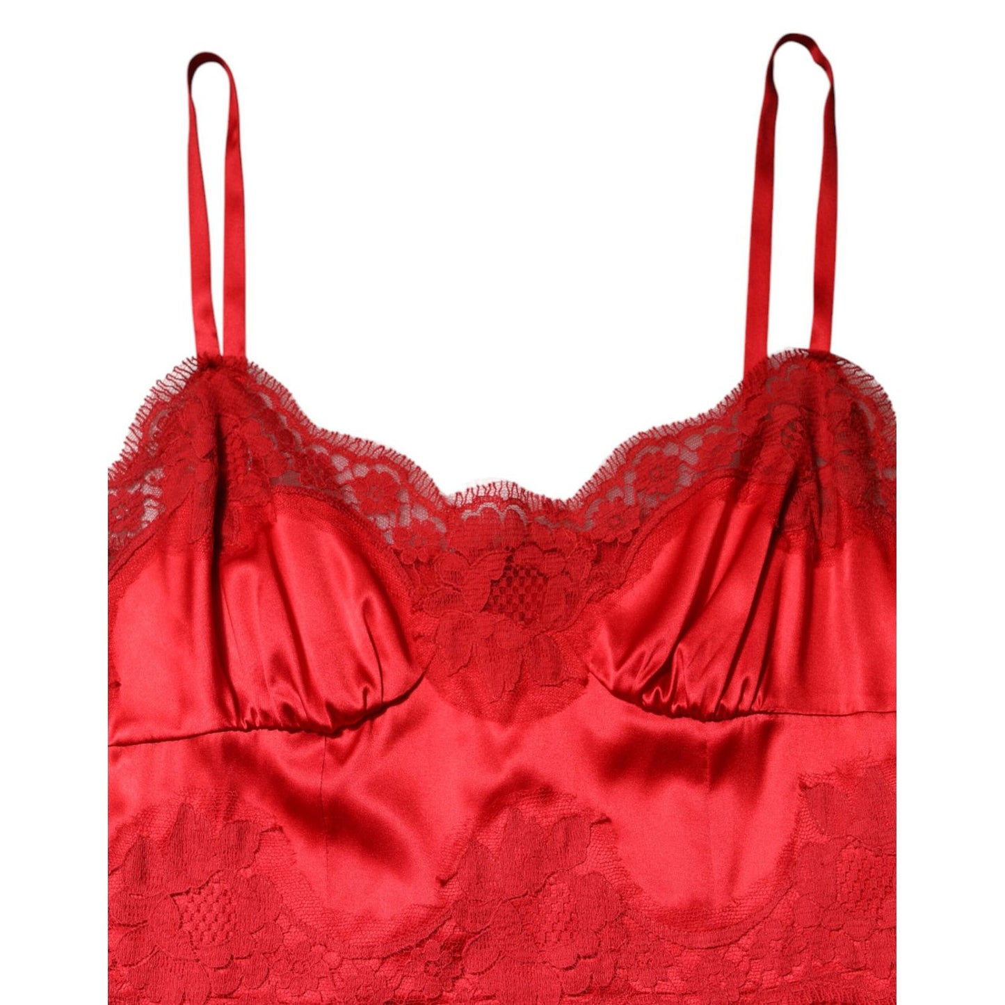 Dolce & Gabbana Red Silk Sleeveless Maxi Long Dress Dolce & Gabbana