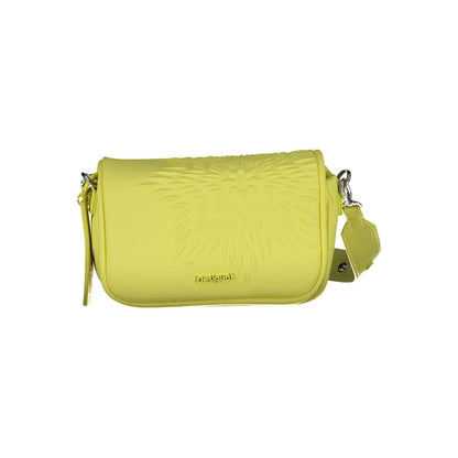 Desigual Giallo Poliuretano Women Handbag