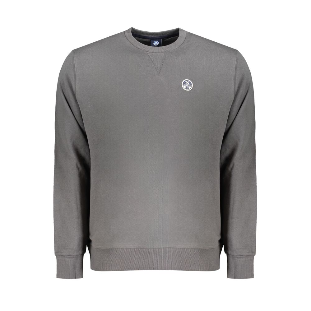 North Sails Grigio Cotton Men Sweatshirt