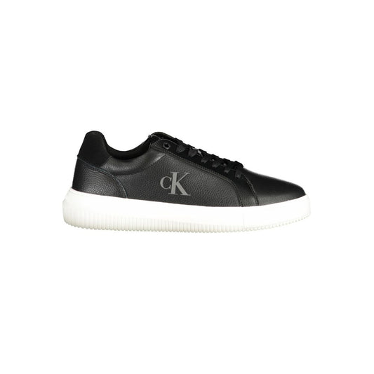 Calvin Klein Black Polyurethane Men Sneaker