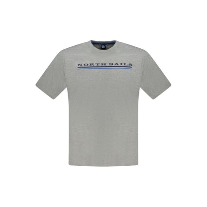 North Sails Grigio Cotton Men T-Shirt