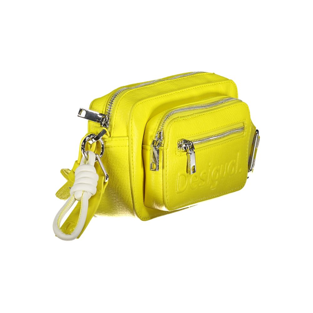 Desigual Giallo Poliuretano Women Handbag