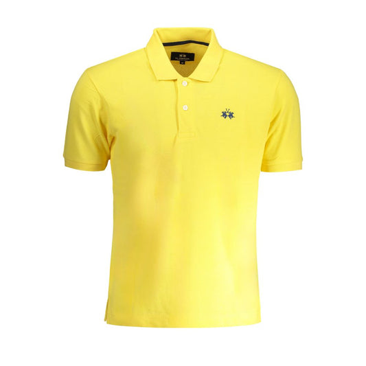 La Martina Yellow Cotton Men's Polo Shirt