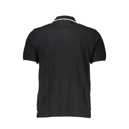 North Sails Black Cotton Men Polo Shirt