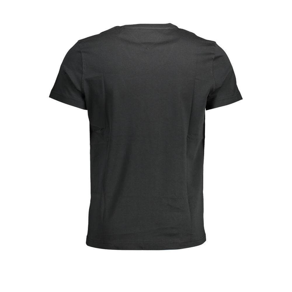 Tommy Hilfiger Black Organic Cotton Men T-Shirt TO-37526-XXL